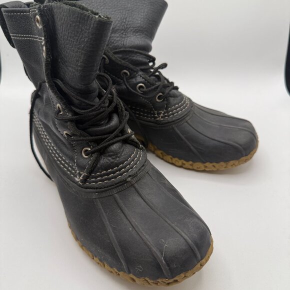 L.L. Bean Black and Tan Winter Boots - Picture 2 of 6